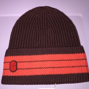 COACH Striped Retro C Beanie NWT